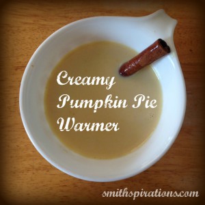 Creamy Pumpkin Pie Warmer... it's like pumpkin pie in a mug!